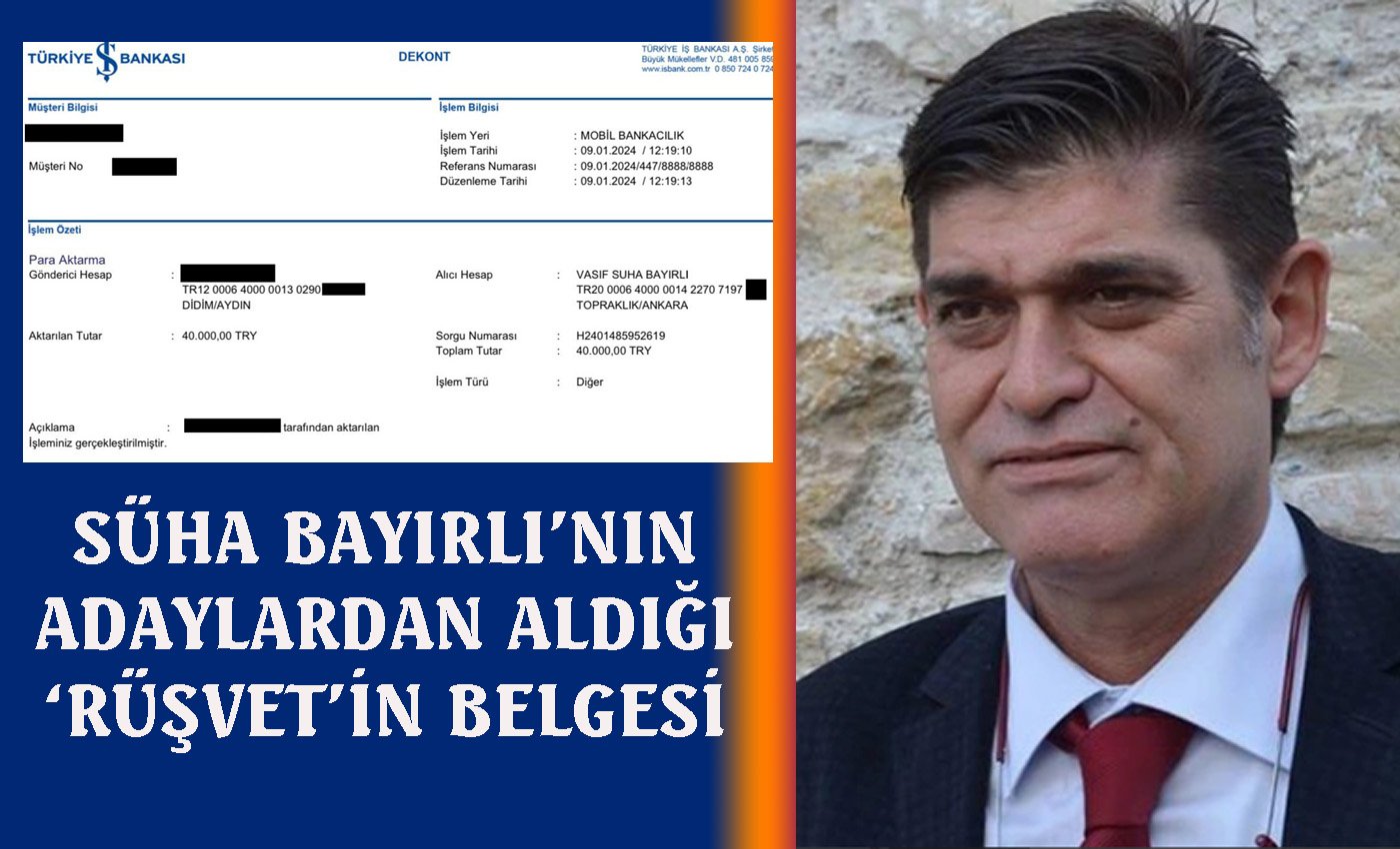 Aydın CHP’de adaylıkların para ile pazarlanmasının belgesi