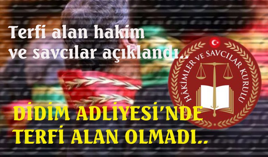 Aydın&#039;da terfi alan hakim ve savcılar…