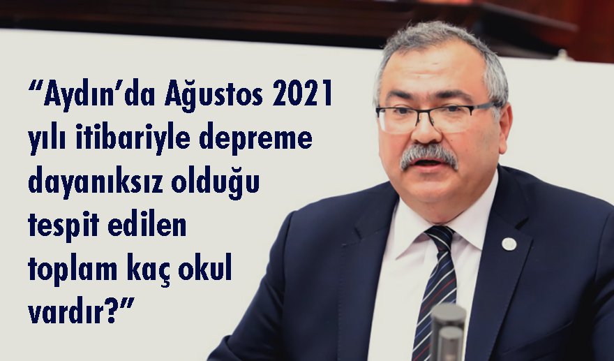 CHP’li Bülbül: “Depreme dayanıksız okullara ne oldu?..”