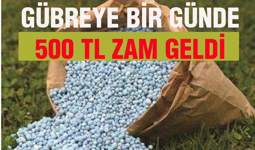 Çiftçiye gübre darbesi...