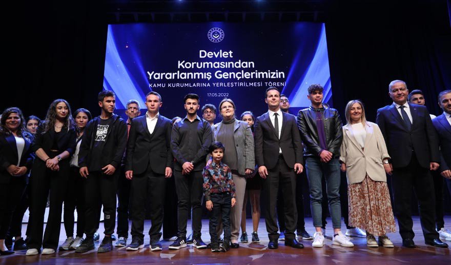 Devlet korumasında yetişen 1121 genç kamuya atandı..