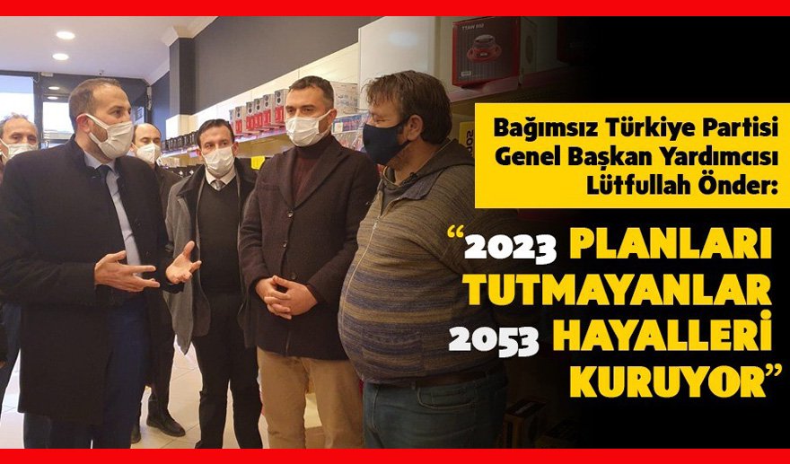 2023 plânları tutmayanlar 2053 hayalleri kuruyor..